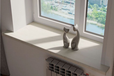 Подоконник VPL, Белый дуб матовый